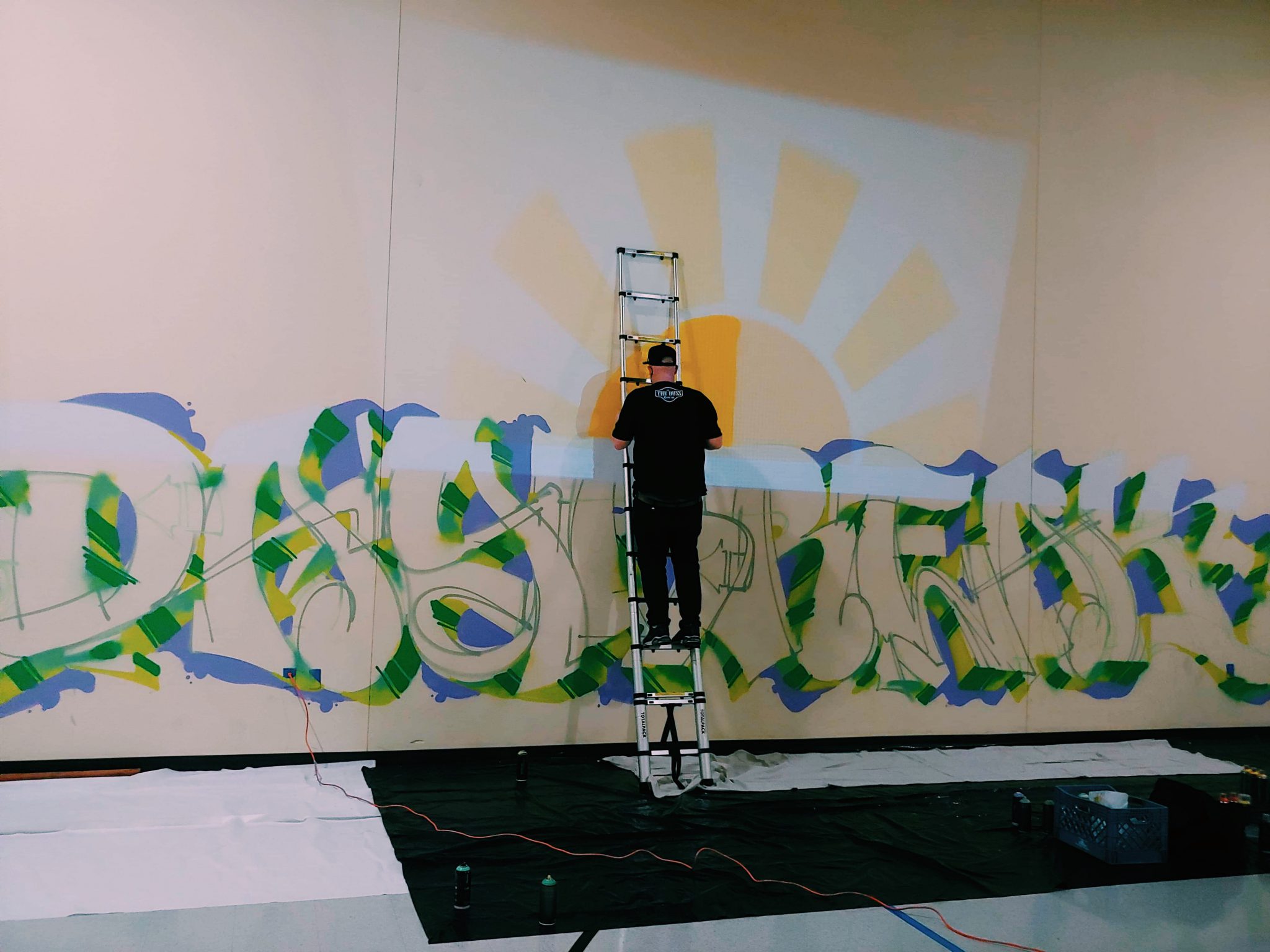 Local Artist In Recovery Completes Art Mural at Brush Prairie Inpatient